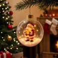 thumbnail image 2 of Glowing Christmas Story Ornament with 3D Resin Santa Claus, Light Up Ball Christmas Ornaments, Mini Christmas Decorations for Tree, Window, Mantel, 2 of 6