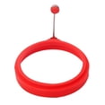 thumbnail image 2 of Anillos de silicona para cocinar huevos, molde redondo para panqueques de huevo para utensilios de cocina (rojo), 2 of 3