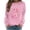 Z6-Pink-lightweight fleece sweatshirts, variant on Frostluinai Women Breast Cancer Awareness Sweatshirts Pattern Graphic Pullover Round Neck Long Sleeve Fall Clothes Pullover S-XXL