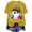Yellow, variant on Women Halloween Shirt Fall T-Shirt Family Tops Cute Autumn Pumpkin Graphic Halloween T-Shirts for Women Orange,S