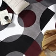 thumbnail image 5 of Rugshop Modern Circles Area Rug, 5' 3" x 7' 3", Burgundy, 5 of 5