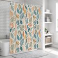 thumbnail image 6 of Tropical Plants Bathroom Shower Curtains with 12 Hooks Polyester Waterproof Shower Curtain for Stalls and Bathtubs Retro Rustic Summer Jungle Palm Leaves Decorative Bathroom Curtain 72x96 Inches, 6 of 9