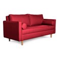 thumbnail image 3 of Sofá 3 Plazas De Lino Rojo Modelo Fallon, 3 of 7