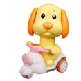 thumbnail image 1 of Juguetes de cuerda con forma de animales para niños, juguetes educativos para perros que se pueden tirar hacia atrás, juguetes para niños pequeños y niños. Amarillo, 1 of 9