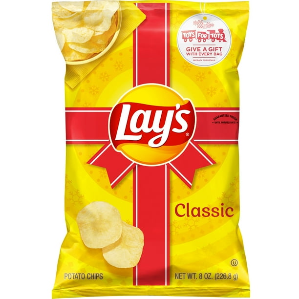 Lays Classic Potato Chips 8 Oz Bag