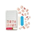 thumbnail image 2 of KISS Voguish Fantasy Small Square Glue-On Pride Nails, Nude, 28 pieces, 2 of 8
