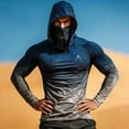 thumbnail image 5 of Yertdoel Sun Shirts for Men Printed Quick Dry Long Sleeve Lightweight Summer Sun Protection Fishing Shirts with Face Mask UPF 50+ Cozy Cover Up Athletic Hoodies, 5 of 5