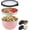 Pink, variant on Rorence Stainless Steel Salad Bowl Kit, 96oz Mixing Bowl with Airtight Lid & Non-Slip Base, Green