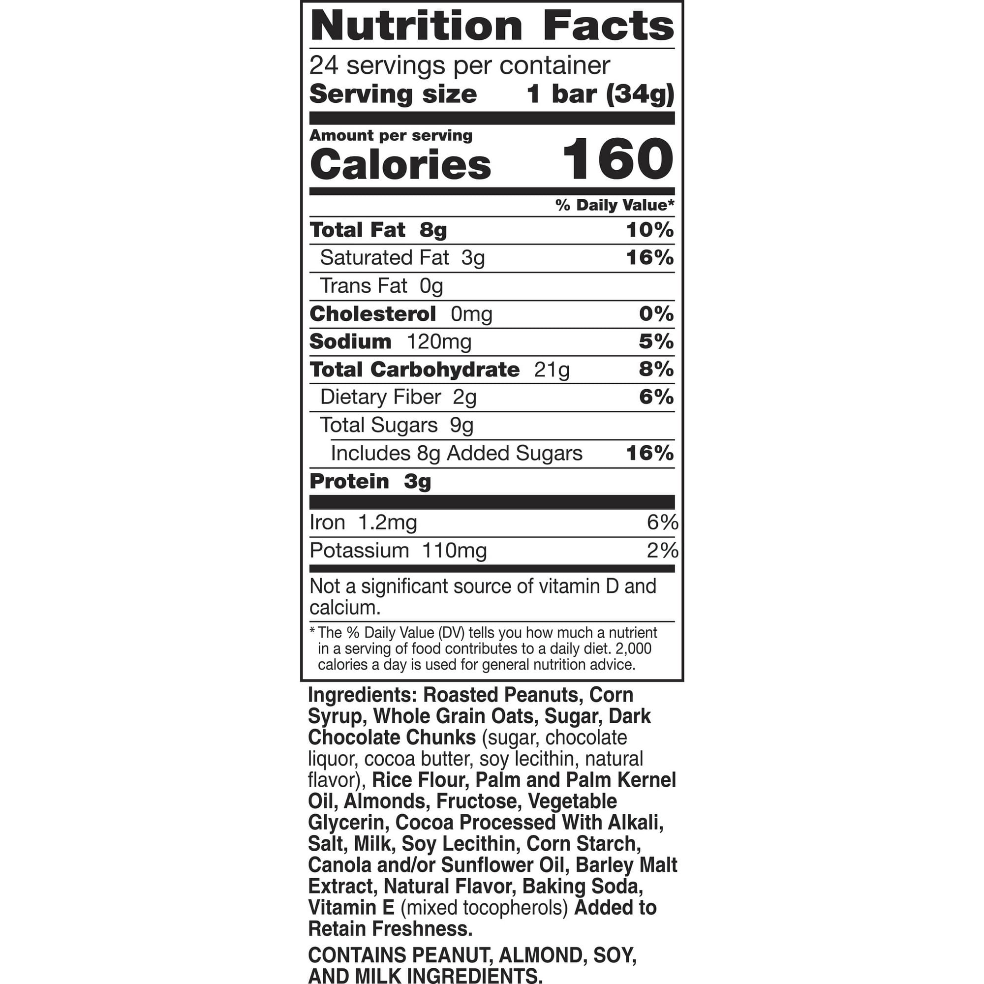 Pack of 2 Nature Valley Chewy Granola Bars, Dark Chocolate Peanut Almond, 24 Bars Each, 28.8 oz  with free  Cocoa Mix by ValueNest