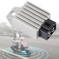 thumbnail image 1 of Voltage Regulator Rectifier,Universal Autostabilizer 12V Voltage Regulator Rectifier 4 Pin Current Rectifier Fit For Motorcycle Motor Bike, 1 of 8
