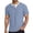 Blue, variant on Mens T-Shirts Short Sleeve Shirt Knit Two Layer Casual Tee Top(Blue,XXL)