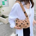 thumbnail image 3 of Bolso de hombro de felpa suave de invierno de moda para mujer Bolso pequeño con estampado de cerezas (H) Likrtyny Para estrenar, 3 of 9