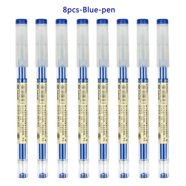 MROOFUL 60 Unids Friction Pen Recarga Conjuntos Borrable Negro Azul Gel Tinta Rodar Lindo Gato Amantes De Los Animales Regalo Escuela Suministros De Oficina (azul