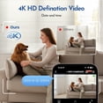 thumbnail image 2 of DnxnIaIfy Mini Camera for 4K, Indoor/Outdoor Security Camera with Rechargeable Battery, 2.4/5 GHz Wi-Fi, Motion Detection, Night Vision, SD & Cloud Storage, Ideal for Home, Baby Monitoring, and Offic, 2 of 7