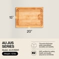 thumbnail image 2 of John Boos Au Jus Maple Cutting Board with Groove and Well and Hand Grips, 20 by 15-Inch, 2 of 9