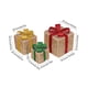 thumbnail image 3 of Cajas Navideñas Iluminadas con Control Remoto, Juego de 3, Decoración Led para Exteriores, Ideales para Regalos y Decoración de Jardín., 3 of 6