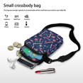 thumbnail image 7 of HELLHERO Candy Cane Joy with Zipper Polyester Cross Body Purse Unisex 4.33"x1.97"x7.09", 7 of 7