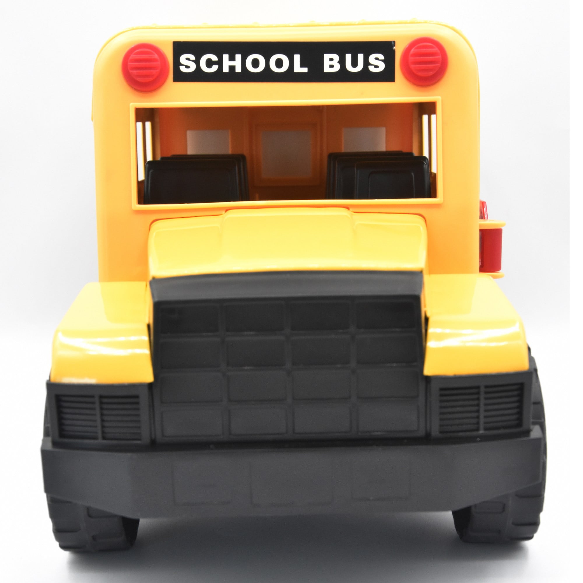 Mighty Wheels 16" Yellow School Bus Toy with Opening Doors