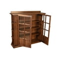 thumbnail image 4 of Crafters and Weavers Arts and Crafts Wood Double Door Bookcase in Walnut, 4 of 5