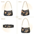 thumbnail image 7 of FORMRS Womens Shoulder Bag with Chain Strap Clutch Purse Cute Tote Handbag, Retro Watercolor Planet, 7 of 7