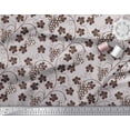 thumbnail image 3 of Pomme Poly Georgette Tissu Feuilles & Raisins Fruits Tissu Imprimé par la Cour 52 Pouces de Large, 3 of 3
