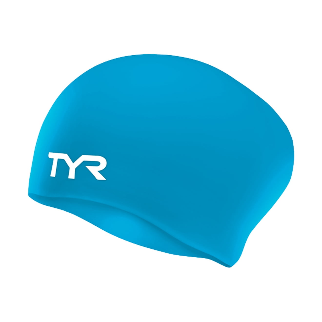 TYR Long Hair Silicone Comfort Swim Cap Black One Size LSCCAPLH 420 