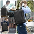 thumbnail image 2 of hk Laptop Backpack for Men with USB Charging Port Water-Resistant for 15.6 Inch Computer Bag Durable High-Tech Daypack Casual Backpack for Business Work College Weekender Travel-Black, 2 of 7