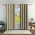 thumbnail image 2 of Aofoto Striped Ombre Curtains , Thermal Insulated Curtain for Living Room/Bedroom , 2 Panels , 42"W x 63"L, 2 of 6
