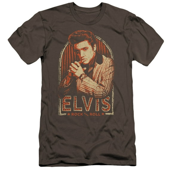 Elvis Presley - Stripes - Premium Slim Fit Short Sleeve Shirt - Large