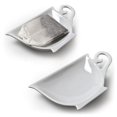 thumbnail image 2 of Unbranded Teapot Shaped Tea Bag Holder White Bone China, 2 of 2