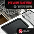 thumbnail image 6 of Bakken Swiss Crisper Tray - 2-Piece Set – Gray Marble, Non-Stick Basket Design for Healthier Cooking in Regular Ovens - Achieve Perfectly Crispy Chips, Bacon and More, 6 of 8