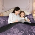 thumbnail image 6 of Manfei Damask Twin Bedding Sets 7-Piece,Gothic Flower Bedding Comforter Set 7-Piece,Cartoon Dragon Dreamcatcher Sheet Sets,Breathable Bedroom Decorative Reversible, 6 of 8