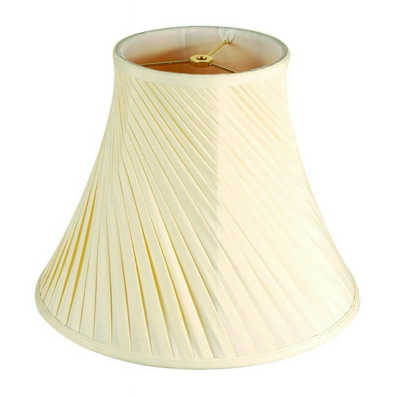 8x16x12" SLIP UNO FITTER Shantung Eggshell Twist Bell Lamp shade