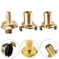 Brass Type Quick Connect Water Fittings Claw Couplings Tap Connectors