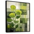 thumbnail image 2 of Designart "Eco-Friendly Symphony of Green Plants IV" Abstract Framed Wall Art - Modern Green Abstract Botanicals Hallway Framed Wall Art Decor, 2 of 6