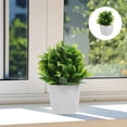 thumbnail image 4 of Bonsái artificial de 3 piezas, plantas falsas para decoración de interiores, pequeñas plantas artificiales para escritorio, adorno verde realista, decoración artificial, 4 of 7