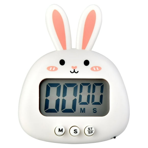 Binwennn Temperature Gauge Cartoon Animal Countdown Timer Cow Digital Cooking Timer With Stand For Cooking Bake Timer Kitchen