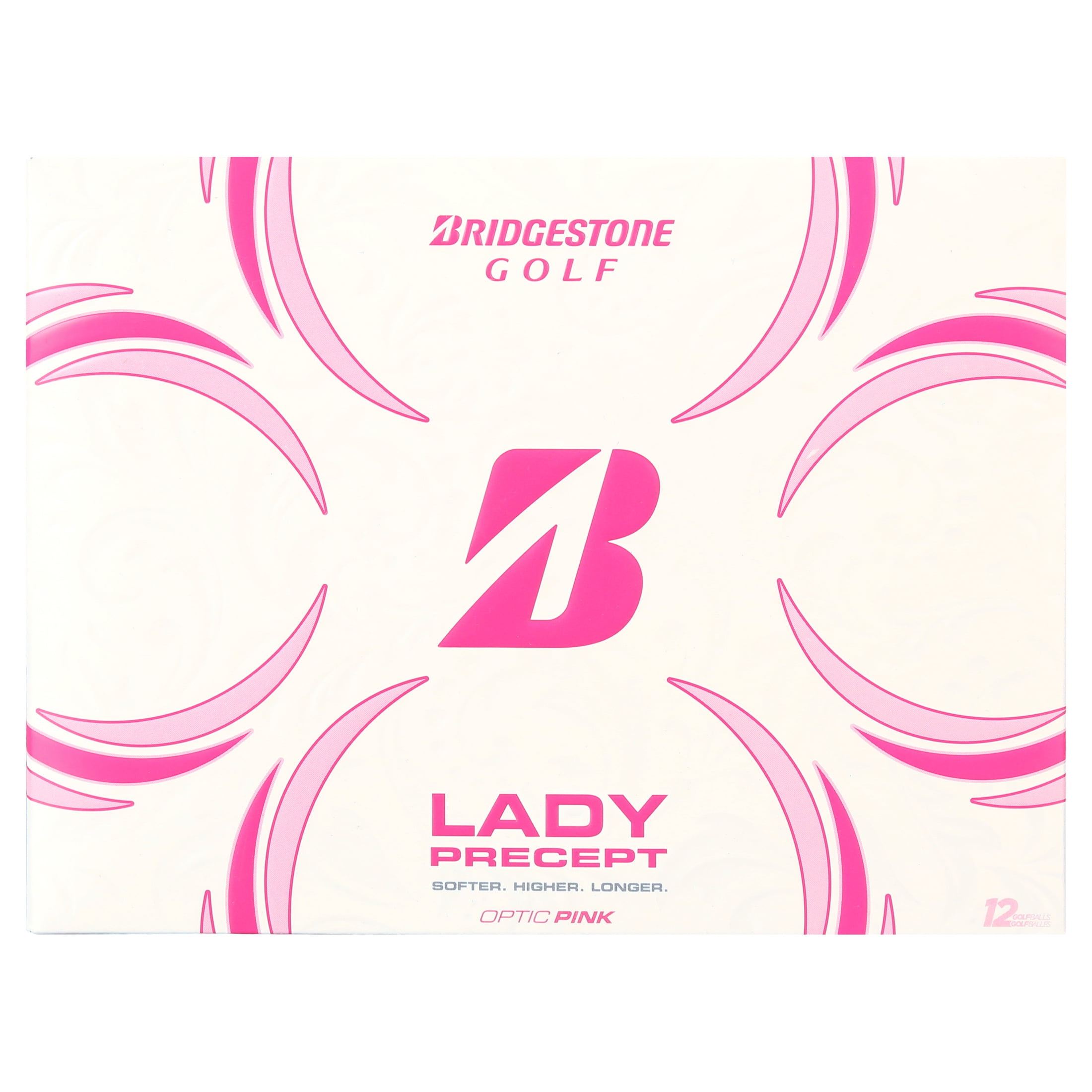 (4 pack) Bridgestone Lady Precept Pink Golf Ball - Dozen