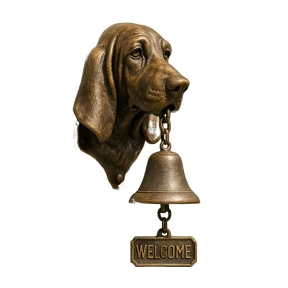 bedienty Retro Fun Animal Doorbell Bulldog Welcome Welcome Handmade Lovers Basset Hound
