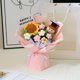 thumbnail image 3 of Muñeca de ganchillo con ramo de graduación de girasol – Set regalo de flores de lana tejida hechas a mano para graduados, recuerdos duraderos y decoración para fiestas, 3 of 6