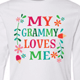 thumbnail image 4 of Inktastic My Grammy Loves Me Girls Apparel Long Sleeve Youth T-Shirt, 4 of 5
