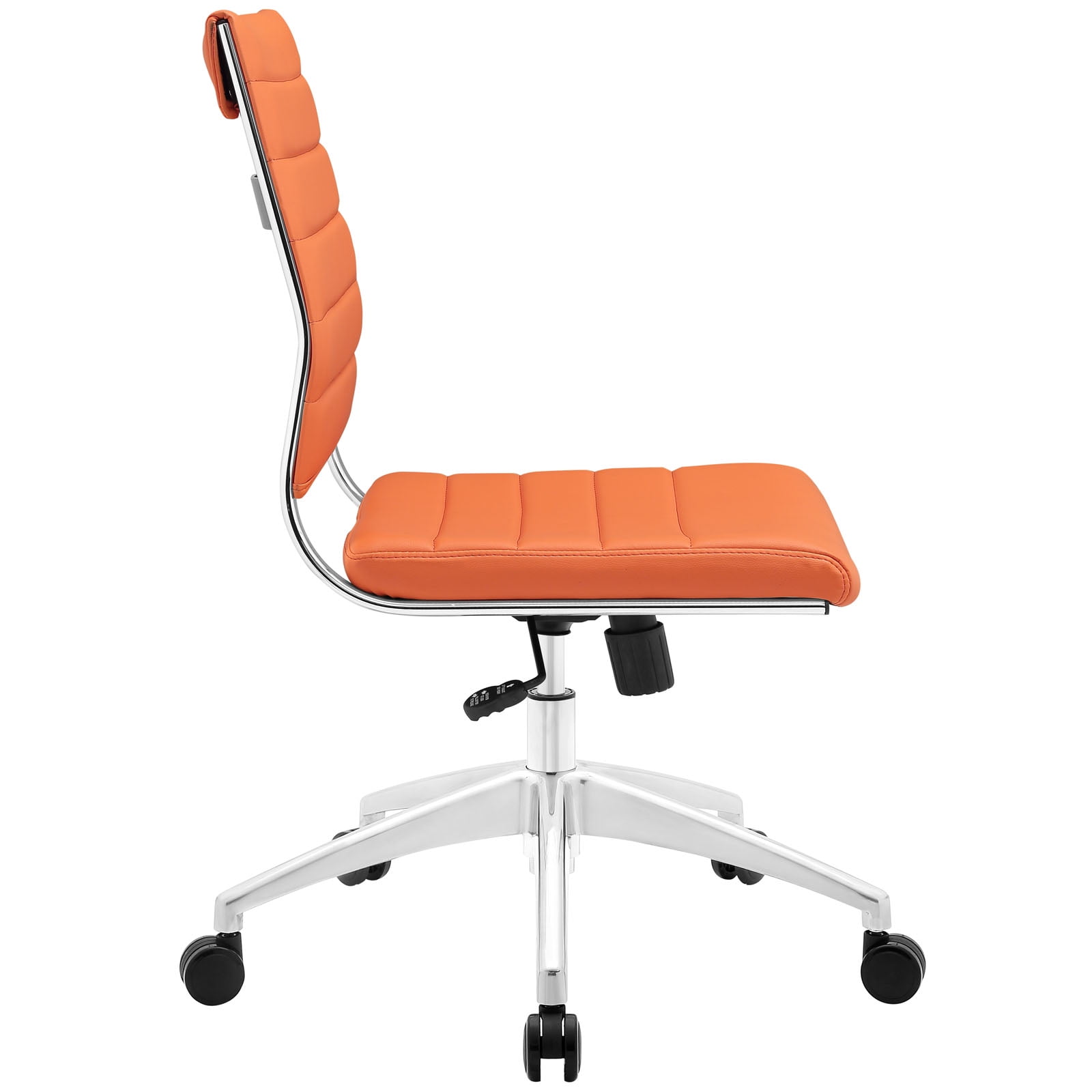 Modway Jive Armless Midback Leatherette Office Chair, Multiple Colors