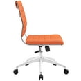 thumbnail image 3 of Modway Jive Armless Midback Leatherette Office Chair, Multiple Colors, 3 of 10