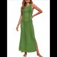 thumbnail image 1 of Traje de Baño de Verano para Mujer, Informal, Transparente, de de Crochet Verde L, 1 of 8