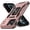 Rose Gold, variant on for iPhone 12 Pro Max Case with Slide Camera Cover+Screen Protector(1 Pack),Rotated Ring Kickstand Military Grade Shockproof Protective Cover 6.7 Inch-Rose Gold