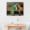 thumbnail image 3 of Wuche Faceless Man Music Abstract Color Kre8 Beautiful Melody Canvas Wall Art Posters For Roo Canvas Painting Posters And Prints Wall Art Pictures for Living Room Bedroom Decor, 3 of 5