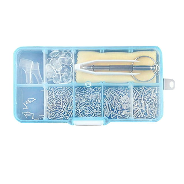 Kit de Lunettes Auto-Réparatrices Accessoires de Lunettes Ensemble d'Outils d'Entretien de Lunettes