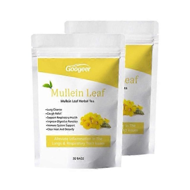 Mullein Leaf Tea Bags Herbal Lung Cleansing Breathing Cough Relieve Tea De