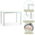 thumbnail image 5 of Wickerix Dining Kitchen Rectangular Table Wooden Contemporary Design, White Color, 5 of 12