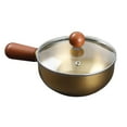 thumbnail image 4 of Cacerola profesional de acero inoxidable, olla para calentar leche, con tapa, para hervir, Oro, 4 of 9